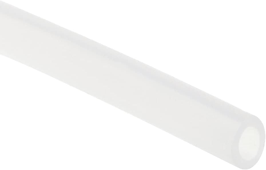 Silicone Tubing, 1/4"(6mm) ID x 3/8"(10mm) OD 5ft Rubber Tube Air Hose Water Pipe for Pump Transfer Translucent
