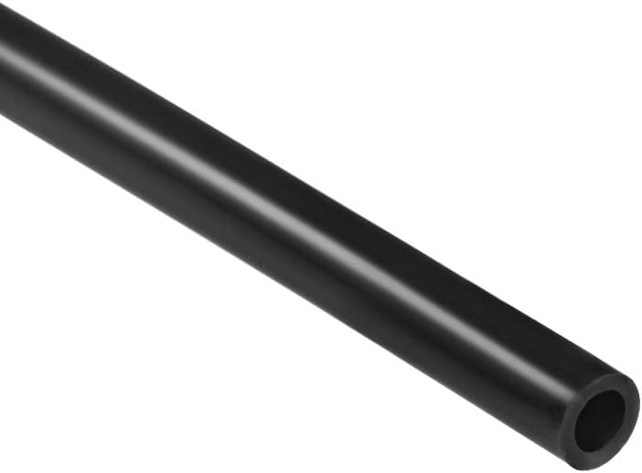 Silicone Tubing, 1/4"(6mm) ID x 3/8"(10mm) OD 6.6ft(2m) Silicone Rubber Tube Air Hose Pipe for Pump Transfer, Black