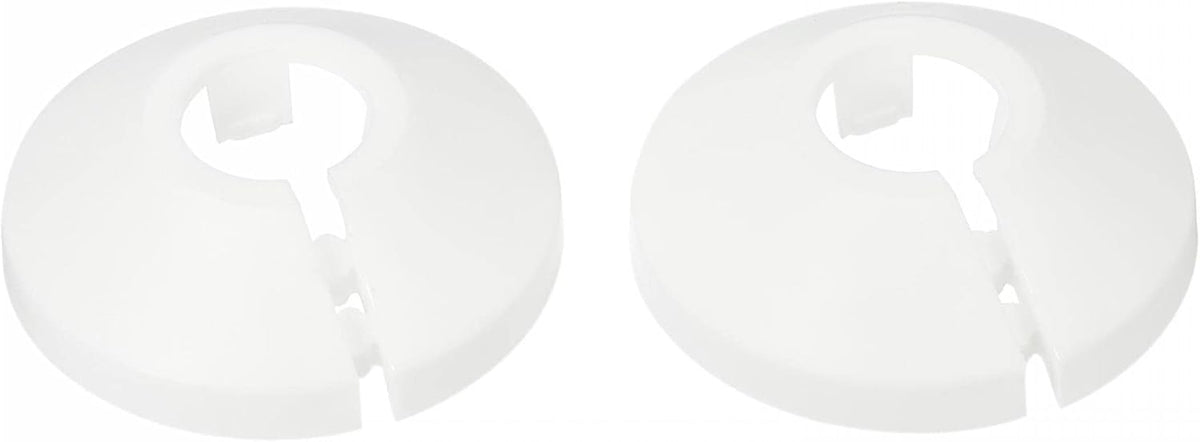 12mm 16mm Pipe Cover Decoration PP Plastic Escutcheon Collar for Water Pipes White 1 Set