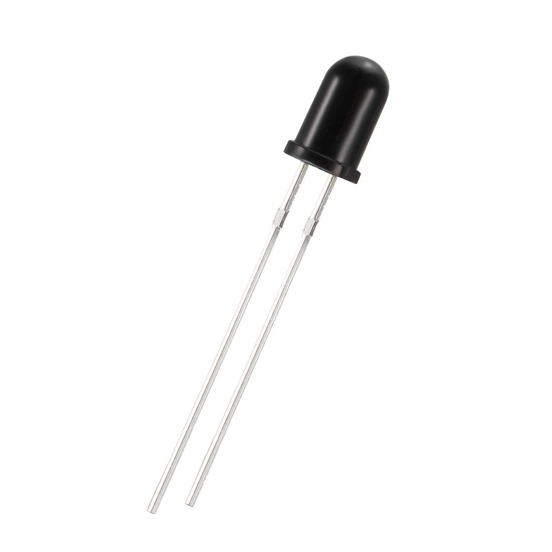 20pcs Photosensitive Diode Photodiodes Light Sensitive Sensors,5mm Black Round Head Receiver Diode