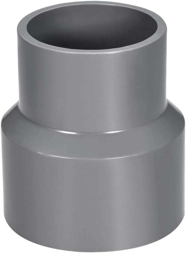 PVC DWV Reducing Coupling Schedule 40 Gray 50mm x 63mm Socket Gray