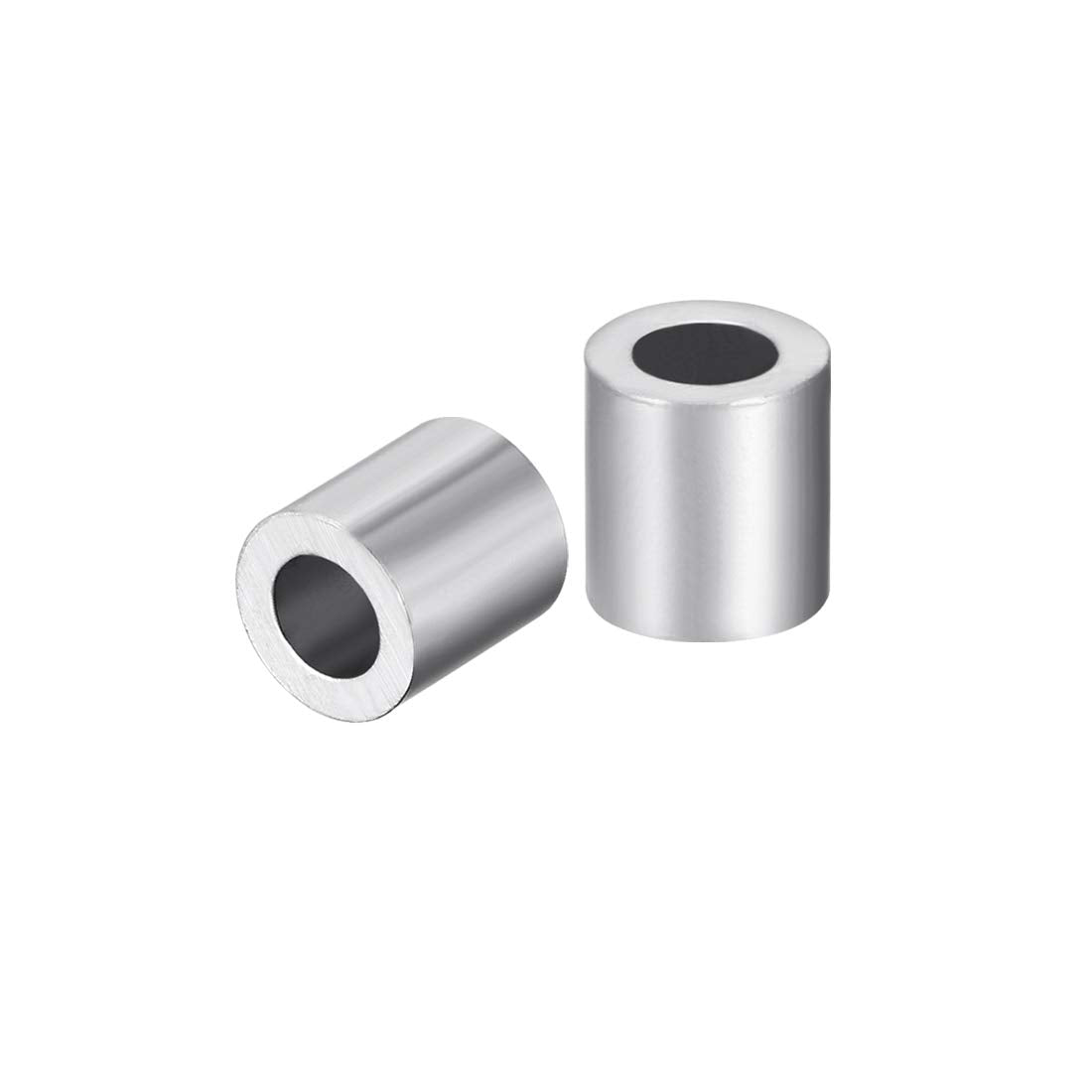 Aluminum Wire Rope Stop Sleeve Round Cable Ferrule Loop for 5/32" Wire Rope Pack of 50