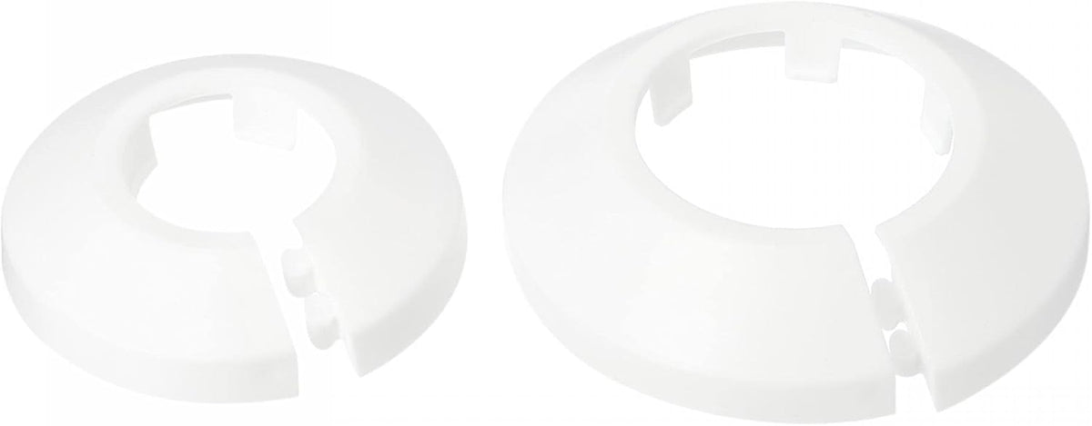 20mm 32mm Pipe Cover Decoration PP Plastic Escutcheon Collar for Water Pipes White 1 Set