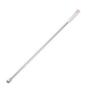 Lab Micro Sampling Reagent Spoon 304 Stainless Steel 2 in 1 Laboratory Mixing Spatula 180mm 5Pcs