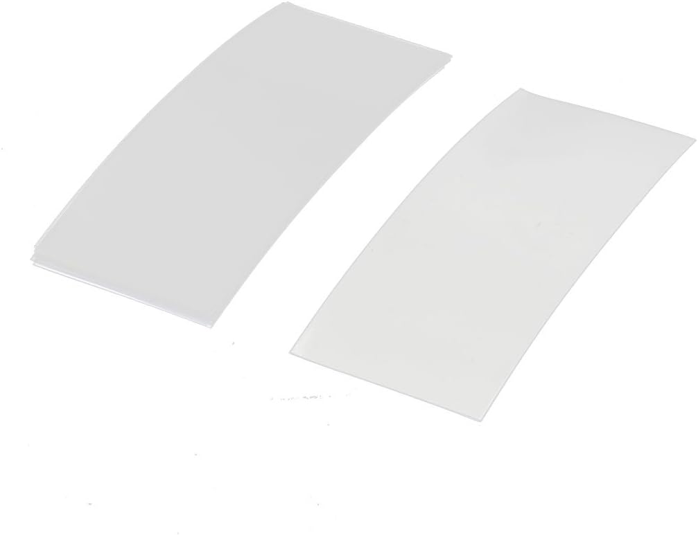 10pcs 72mm x 18.5mm PVC Heat Shrink Tubing Clear for 1 x 18650 Battery