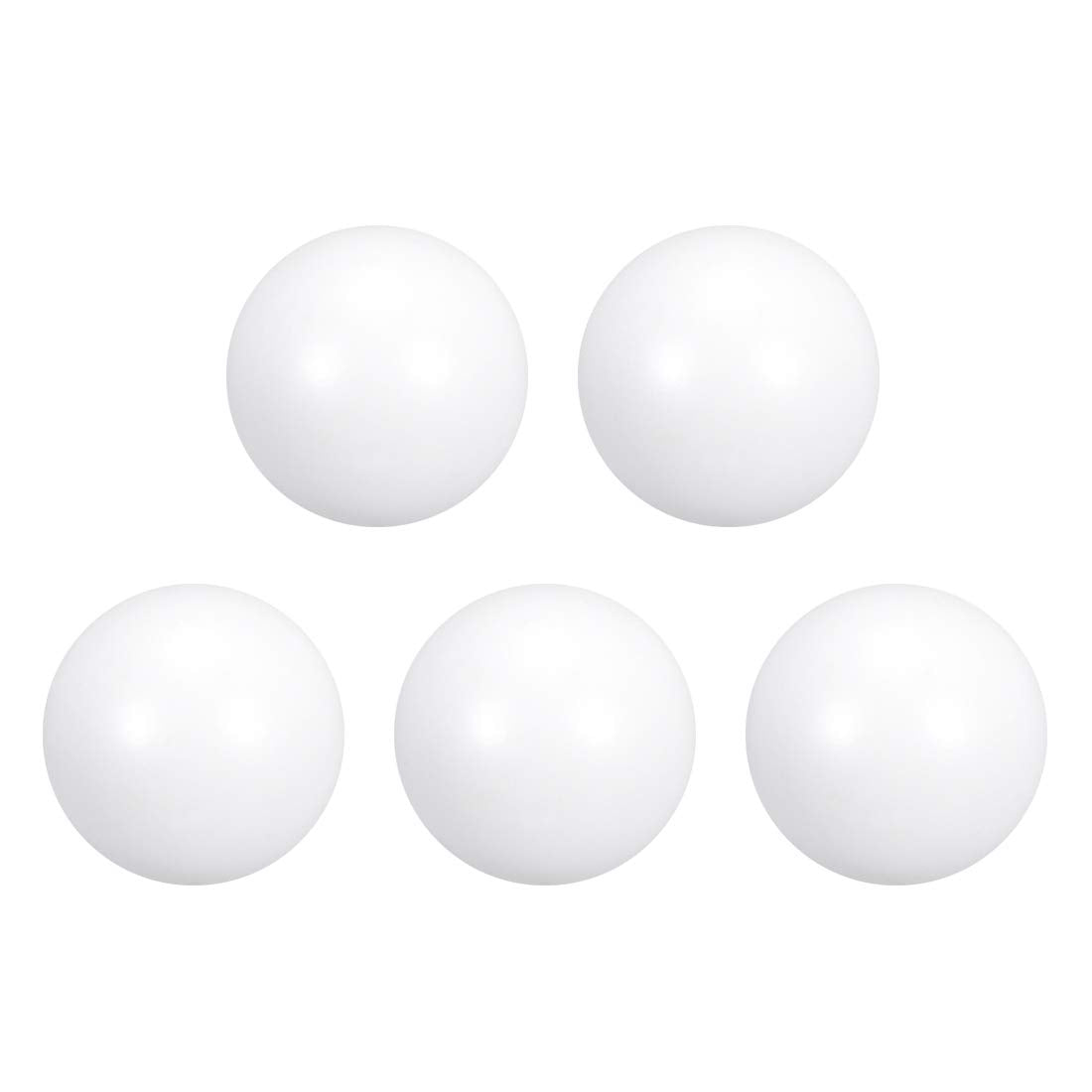 PTFE Ball, 9.5mm Diameter, Ground Finish, Diaphragm Pneumatic Pump White, 5pcs