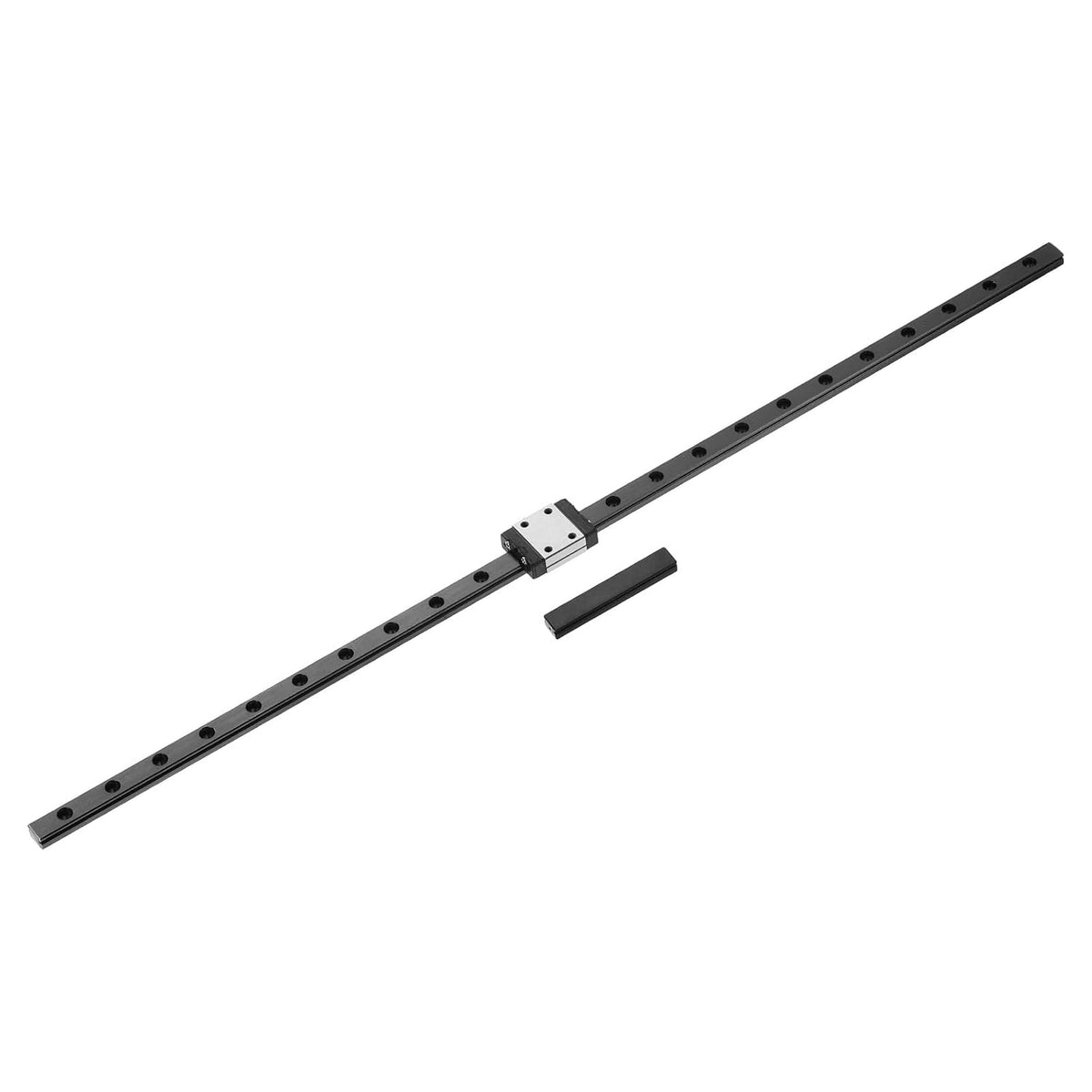 MGN7 350mm Linear Sliding Rail Guide with MGN7C Sliding Carriage Block and Mini Guide, Linear Motion Guideway for Mini Engraving CNC Machine 3D Printer, Black