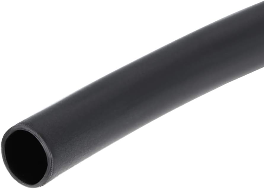 Heat Shrink Tubing, 1/8"(3mm) Dia 7.4mm Flat Width 3:1 Rate Shrinkable Tube Cable Sleeve 10ft - Black
