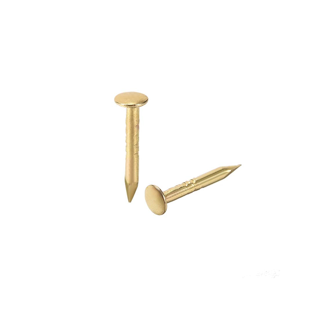 Small Tiny Hardware Nails Iron 1X8mm(DXL) for DIY Decorative Wooden Boxes Accessories Gold Tone 250pcs