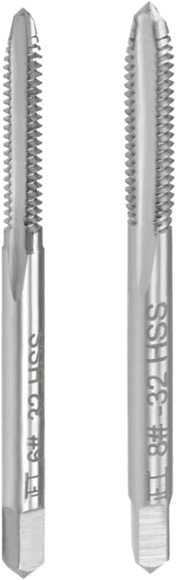 Machine Tap 6-32 8-32 UNC Thread 2B Class 3 Flutes High Speed Steel 10pcs