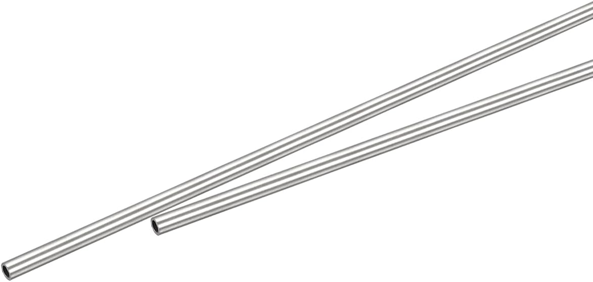 316 Stainless Steel Tube, 1mm OD 0.15mm Wall Thickness 250mm Length Pipe 2 Pcs