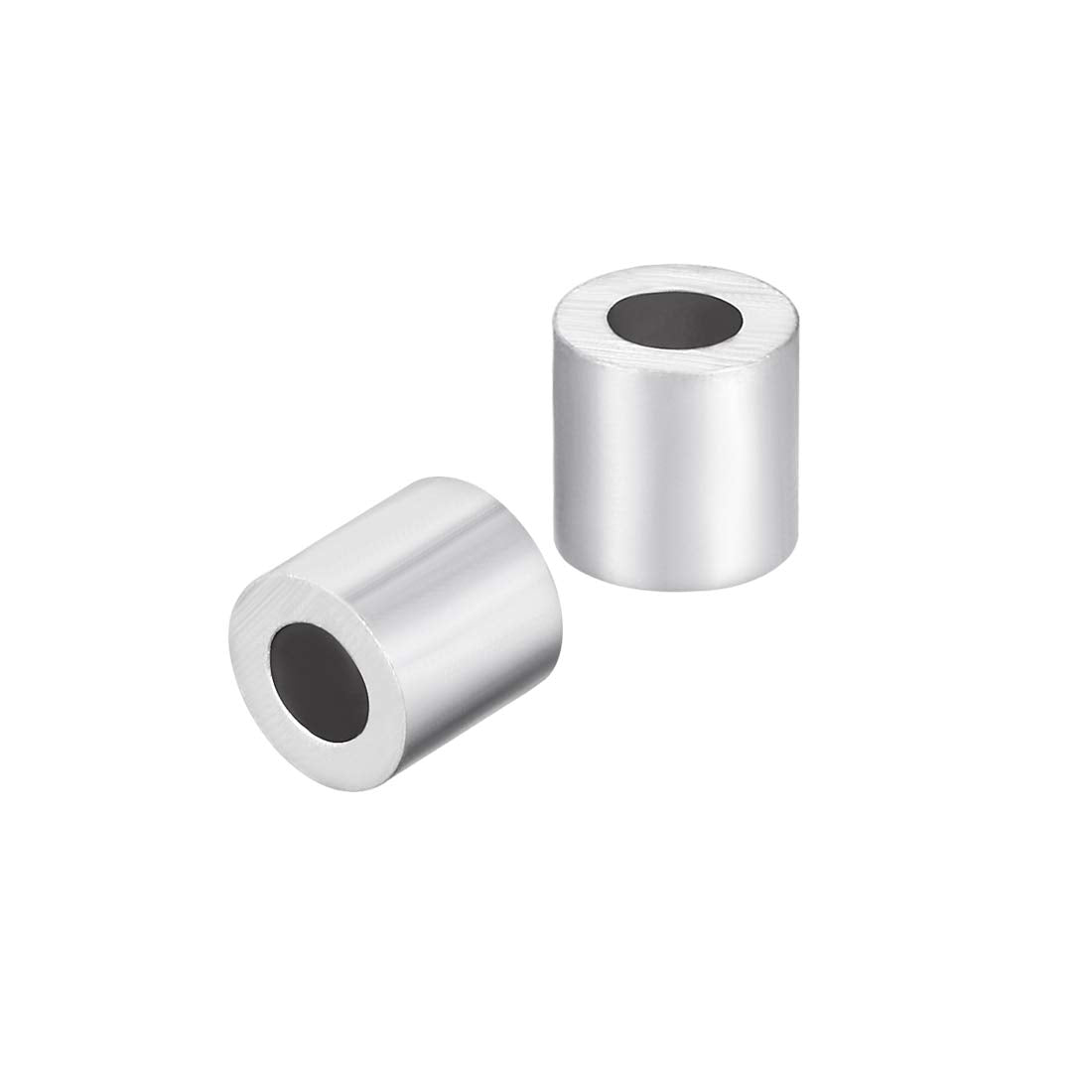 Aluminum Wire Rope Stop Sleeve Round Cable Ferrule Loop for 1/8" Wire Rope Pack of 20