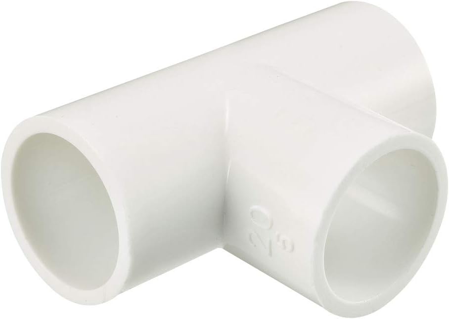 20mm Slip Tee PVC Pipe Fitting T-Shaped Coupling Connector 10 Pcs