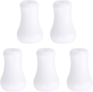 Cord Knobs, White Plastic Cord Tassel Drops Pull End Pendant for Window Blinds Shade Curtain Craft, 1x0.6 5Pcs