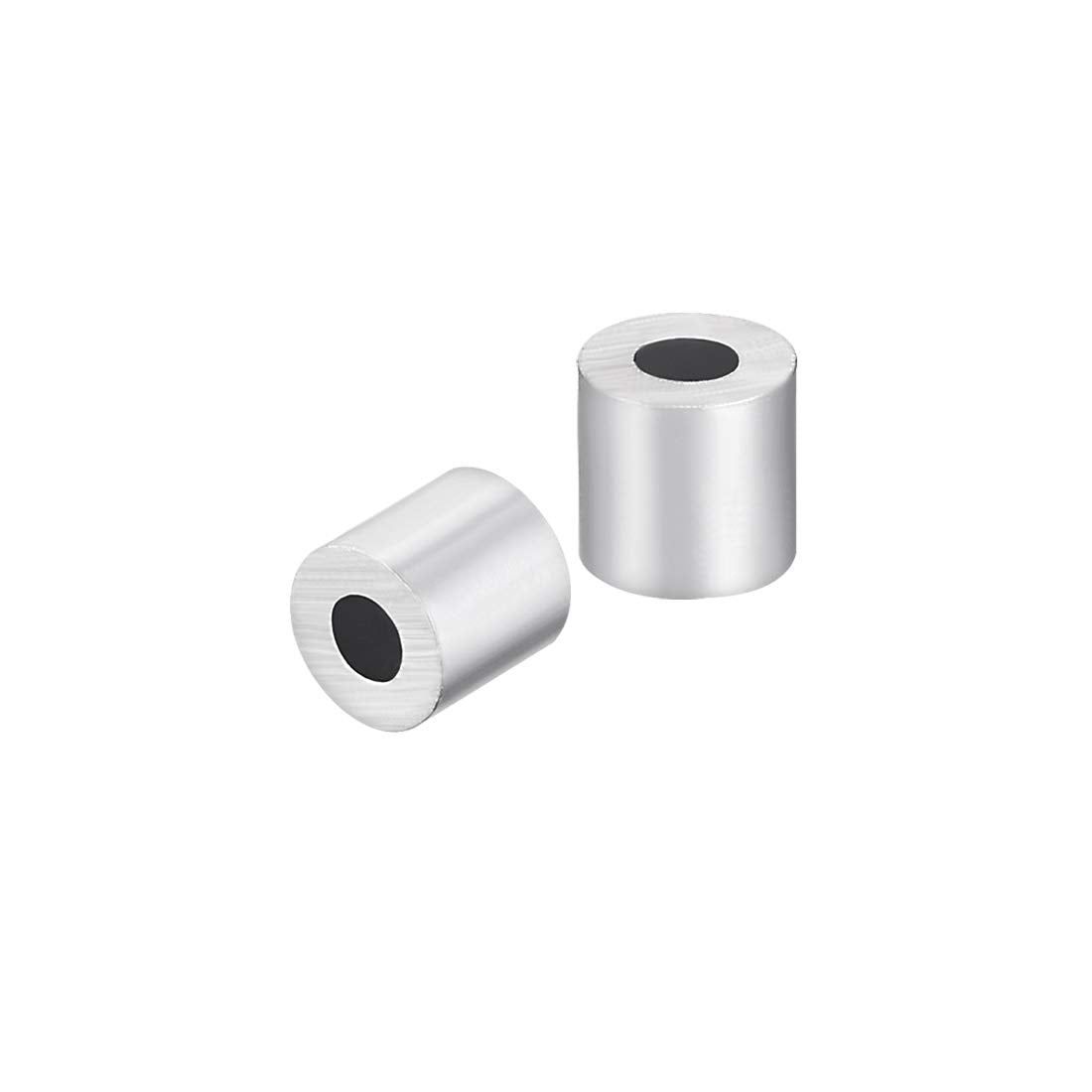 Aluminum Wire Rope Stop Sleeve Round Cable Ferrule Loop for 3/32" Wire Rope Pack of 100