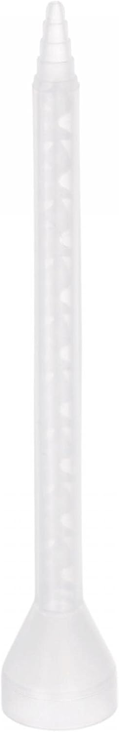 Epoxy Tubes Static Mixer, 4.8-inch Plastic Resin Mixing Nozzle Round Connector for AB Glue Adhesive Gun Applicator 400ml Cartridges, White