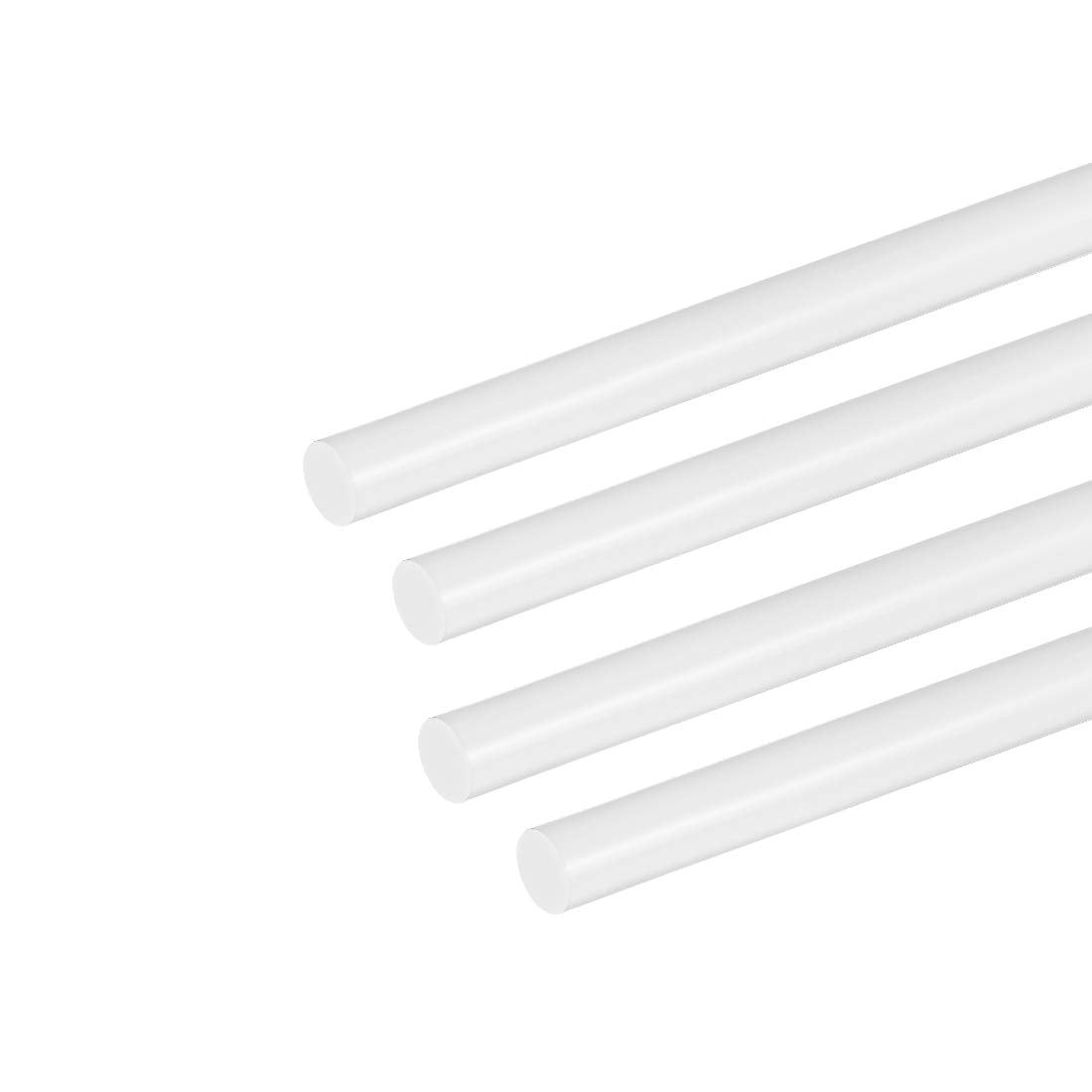 ABS Styrene Plastic Round Bar Rod,5/32 inch Dia 20 inch Length,White for Architectural Model Making DIY 4pcs
