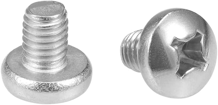 M6x8mm Machine Screws Pan Phillips Cross Head Screw 304 Stainless Steel Fasteners Bolts 20Pcs