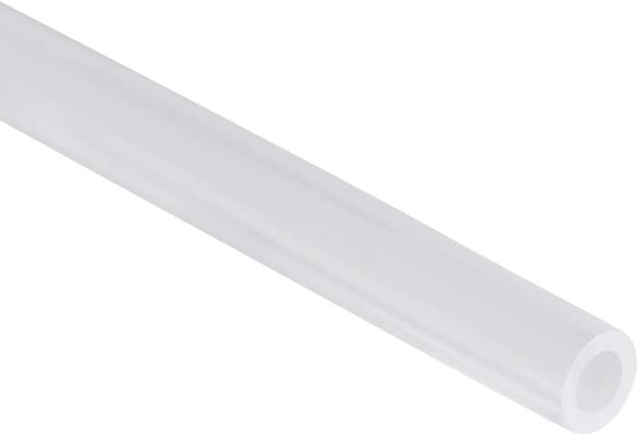16ft PTFE Tube 1mm ID x 2mm OD PTFE Tubing for PLA ABS 3D Printer Filament, Clear Connector Tubing