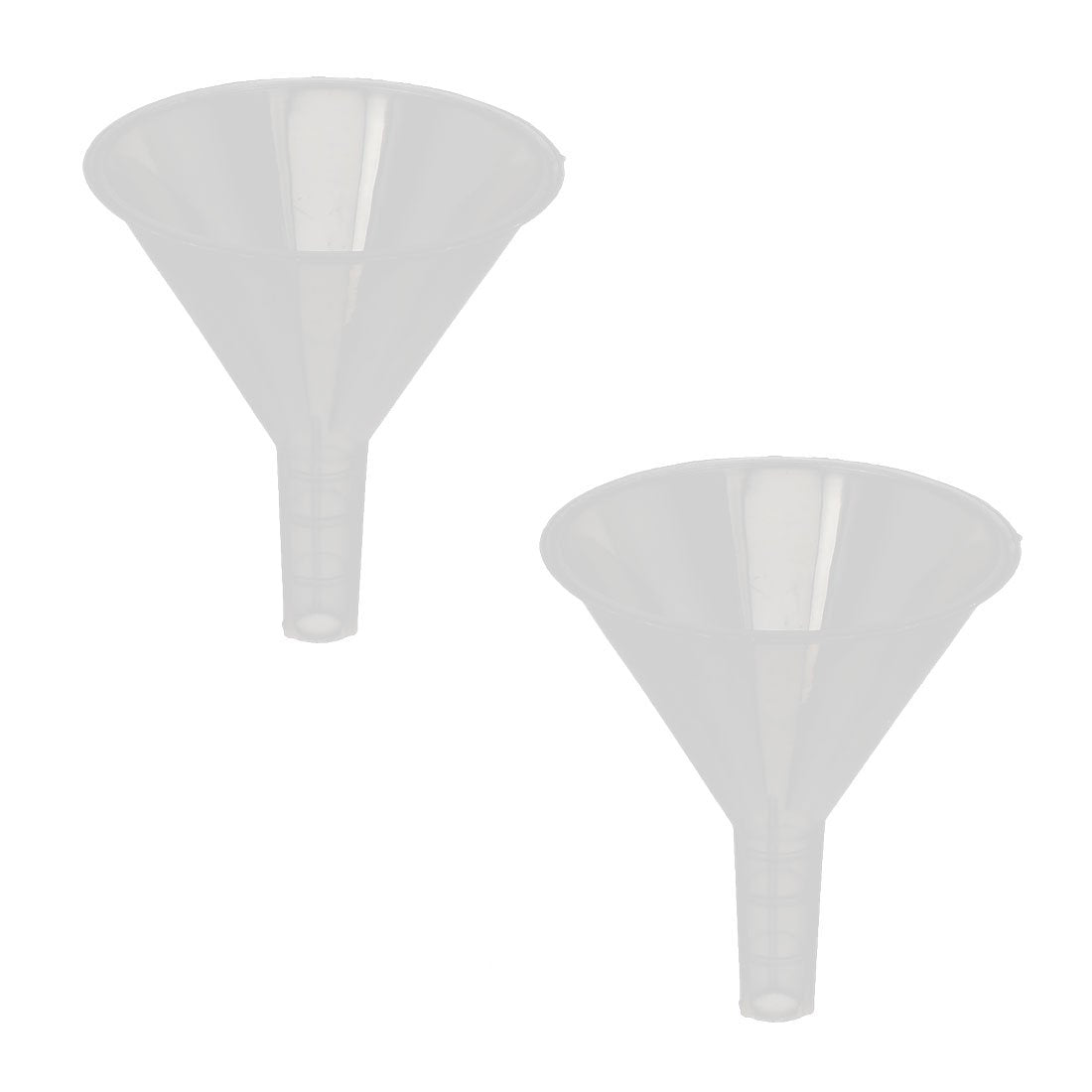 2 Pcs 50mm Mouth Dia Household Lab Liquid Water Oil Plastic Funnel Transfer Filling Tool