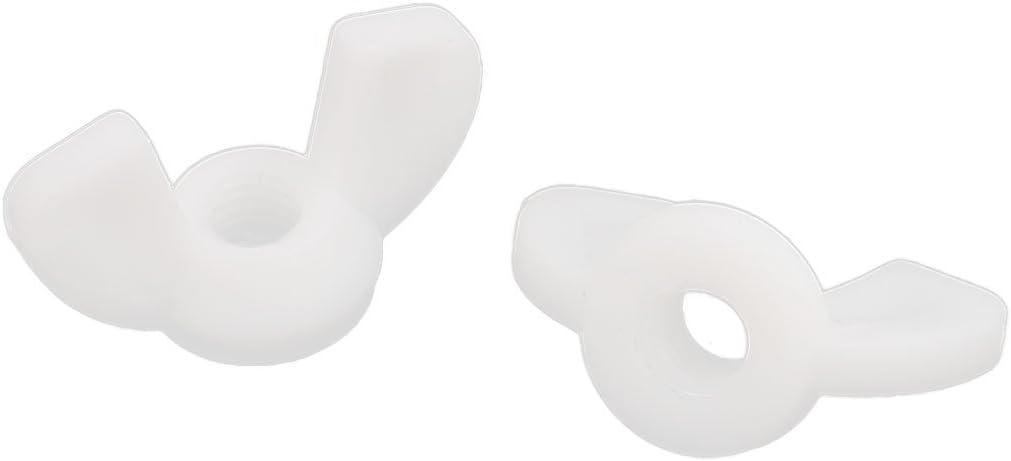 2 Pcs M6 Female Thread Diameter Nylon Wingnut Butterfly Wing Nuts DIY