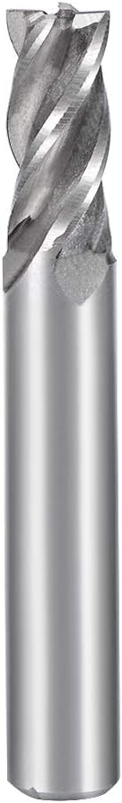 High Speed Steel HSS-AL 4 Flute Straight End Mill Cutter CNC Router Bits, 9 x 10 x 22mm