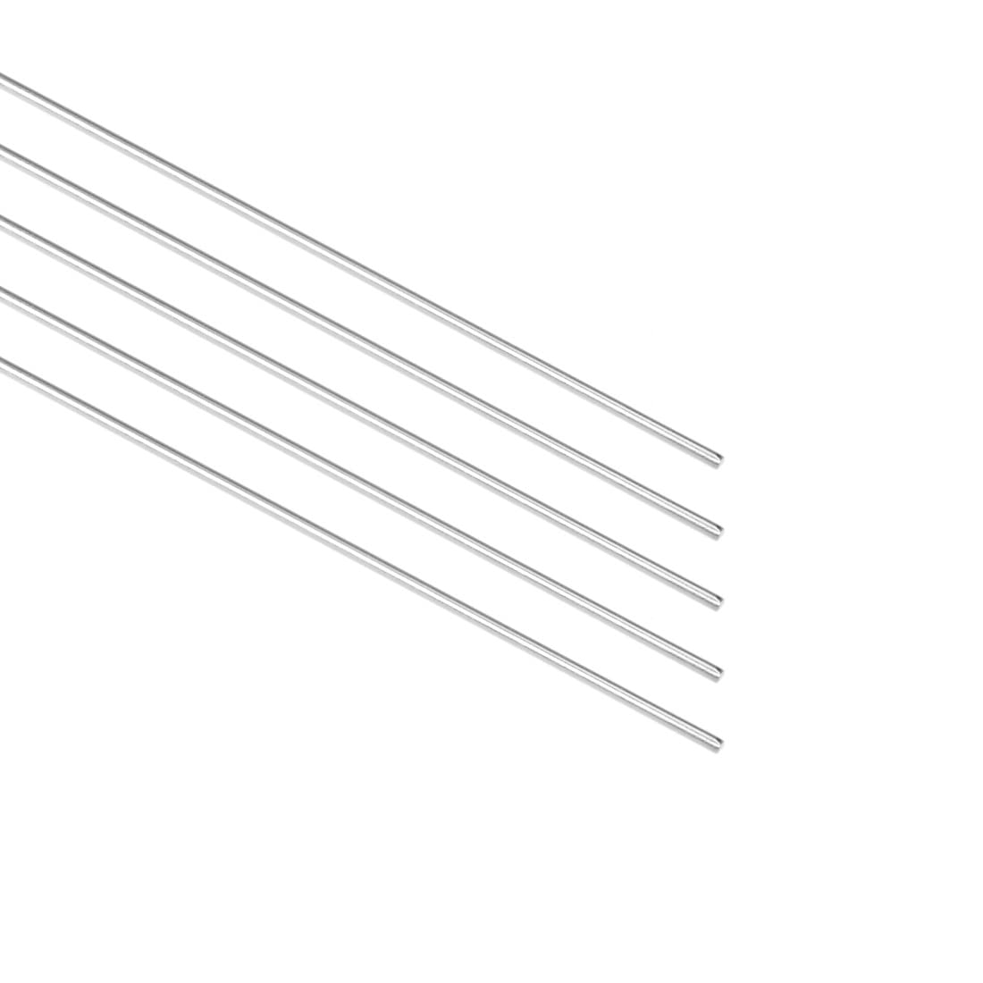 Stainless Steel Solid Round Rods Metal Lathe Bar Stock for DIY Craft 100mmx1.5mm 5pcs