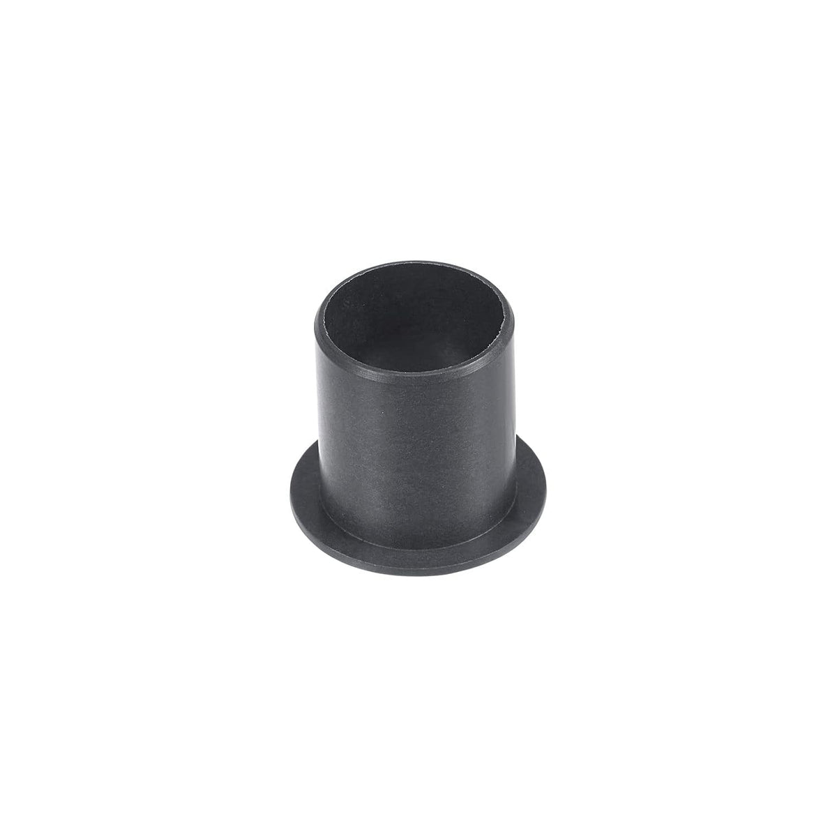 Flanged Sleeve Bearings 16mm Bore 18mm OD 21mm Length POM Wrapped Oilless Bushings Black