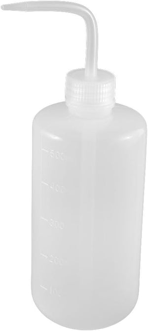 Plastic 17.6oz Home Kitchen Tube Pour Spout Oil Graduated Squeeze for Ketchup Dressings Condiment Multi-purpose Squirt Bottle Clear