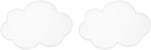 2 Pcs Cloud Medium Coaster Silicone Resin Mould, Tray Moulds for Resin Casting, Epoxy Resin Moulds for Coasters Trays DIY Art Cup Bowl Mats, Candle Holder, Home Decoration, White