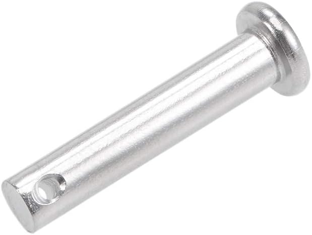Single Hole Clevis Pins - 6mm X 30mm Flat Head 304 Stainless Steel Link Hinge Pin