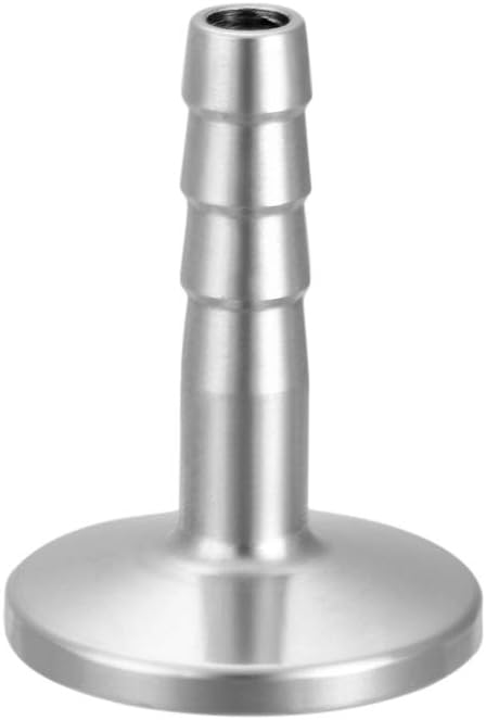 304 Stainless Steel KF10 Flange to 8mm Rubber Hose Barb Adapter for Vacuum