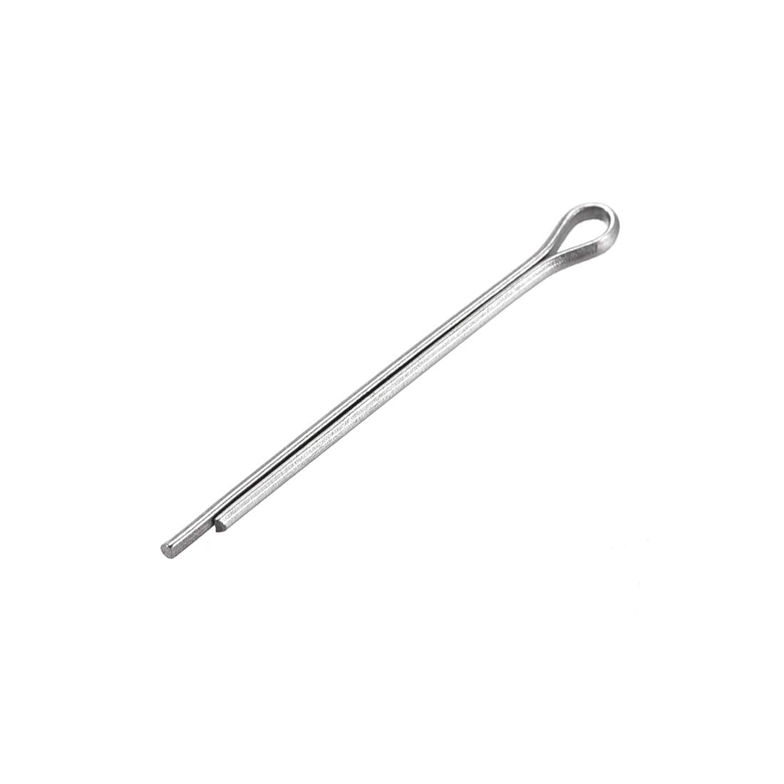 Split Cotter Pin - 1mm x 16mm 304 Stainless Steel 2-Prongs Silver Tone Fastener Clip Key 120Pcs