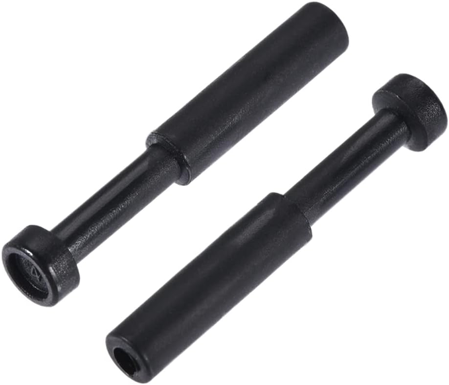 Push to Connect Fittings, Cap Style Pneumatic Blanking Plugs, Fit for 4mm Inner Dia. Air Hose Tube Pipe, Plastic, Black, Pack of 10