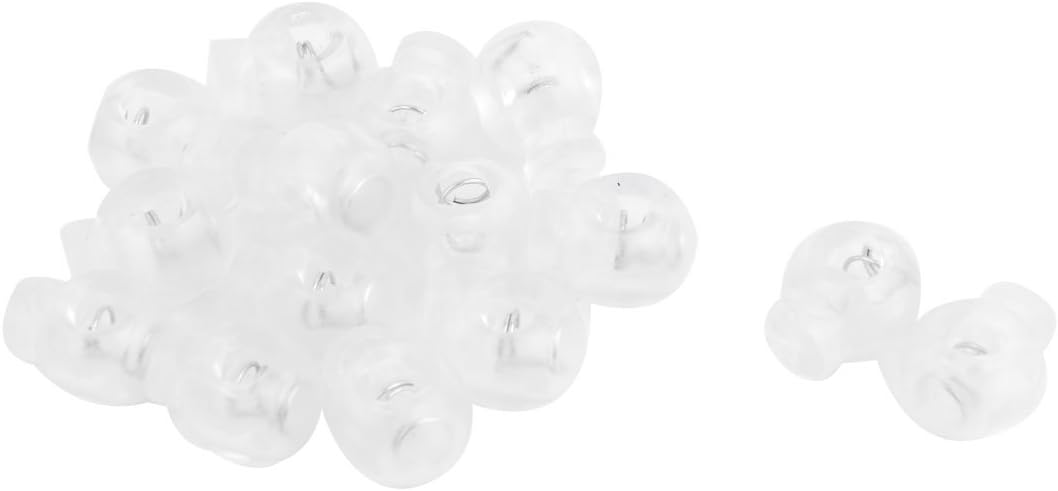 LinkMejor Plastic Spring Loaded Sliding Adjustable Hole Design Cord Lock Fastener Buckle 15pcs