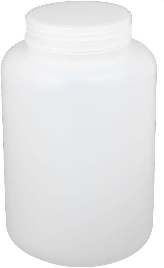 2L Plastic Wide Mouth Laboratory Reagent Bottle Sample Sealling Bait Bottle White