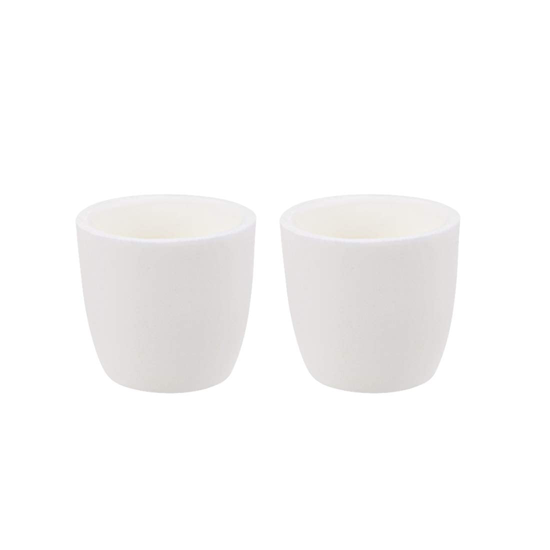 Corundum Alumina Crucible Cup 10ml High Purity for Foundry Melting Casting Refining 2pcs