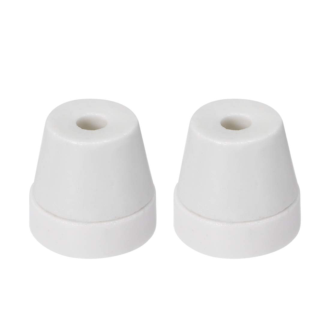 6.3mm Dia Ceramic Tapered Insulators Beads Alumina Porcelain Stepped Insulator for Heating Wire 2 Pcs