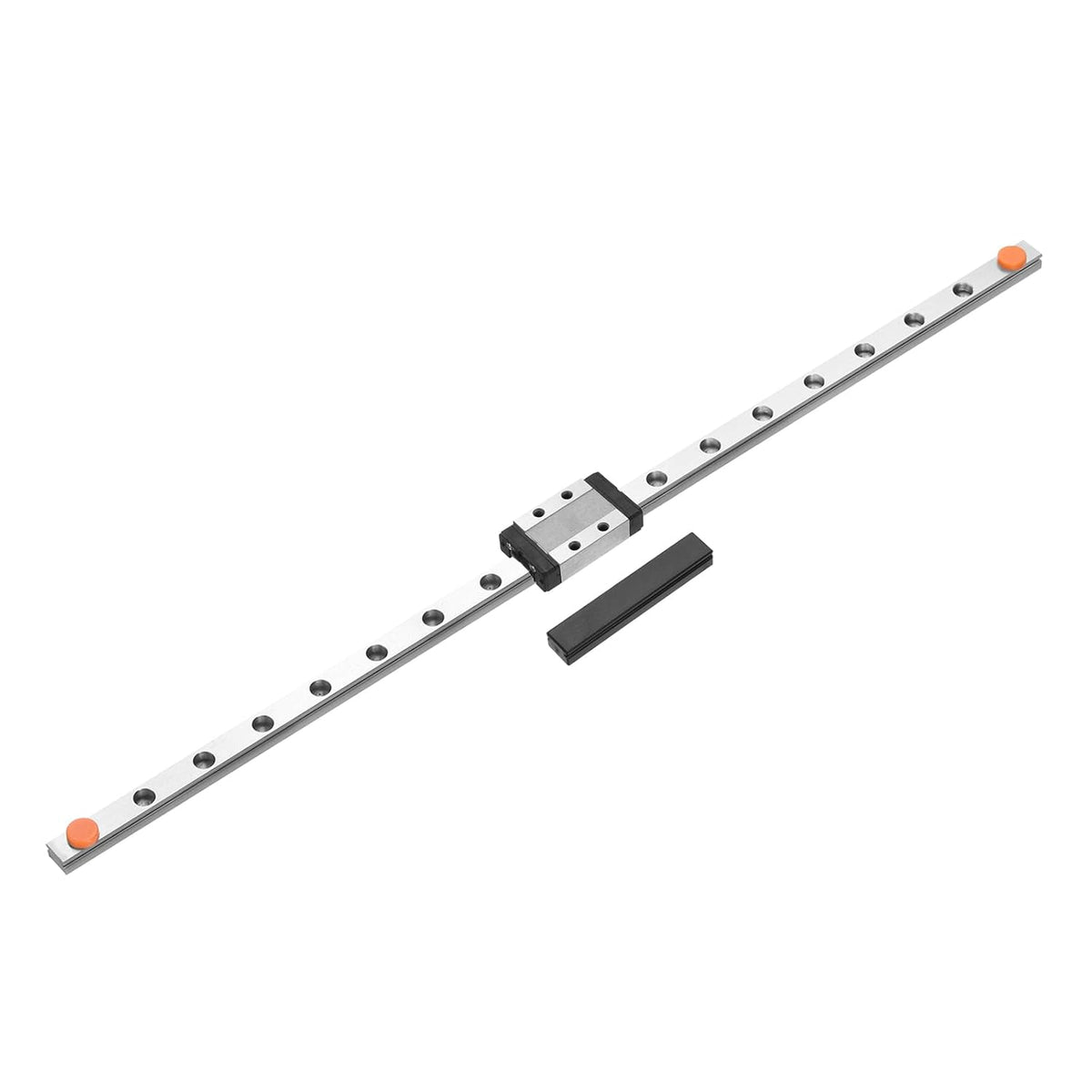 MGN9 350mm Linear Guide Rail with MGN9C Sliding Carriage Block and Plastic Mini MGN12 Linear Guide for DIY 3D Printers and CNC Machine, Black