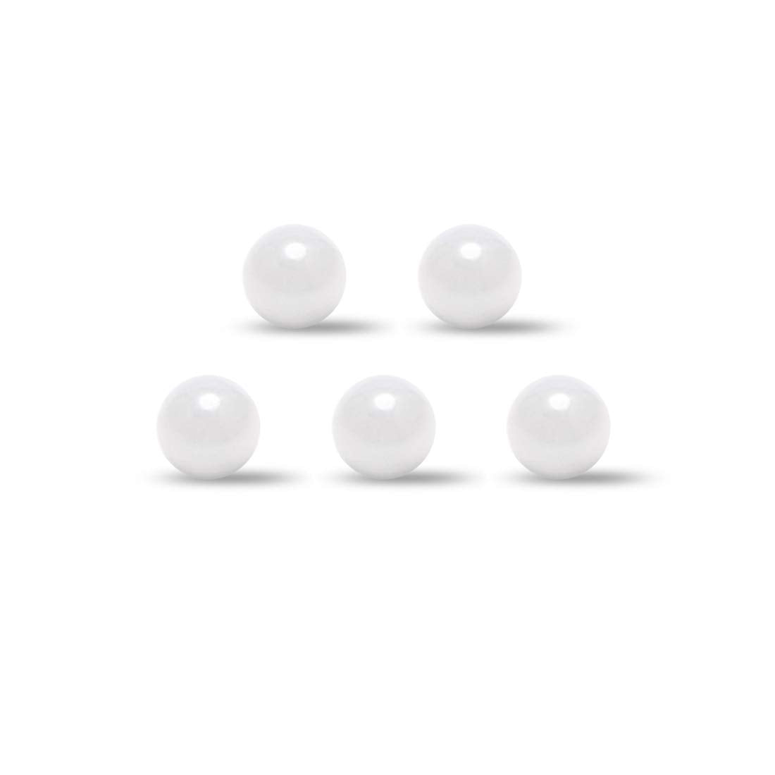 1/8" Ceramic Bearing Balls, ZRO2 Zirconium Oxide Ball G10 Precision 5pcs