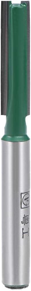 Router Bit 1/4 Shank 1/4 inch Cutting Dia. 2 Straight Flutes Carbide for Woodworking Milling Cutter Tool