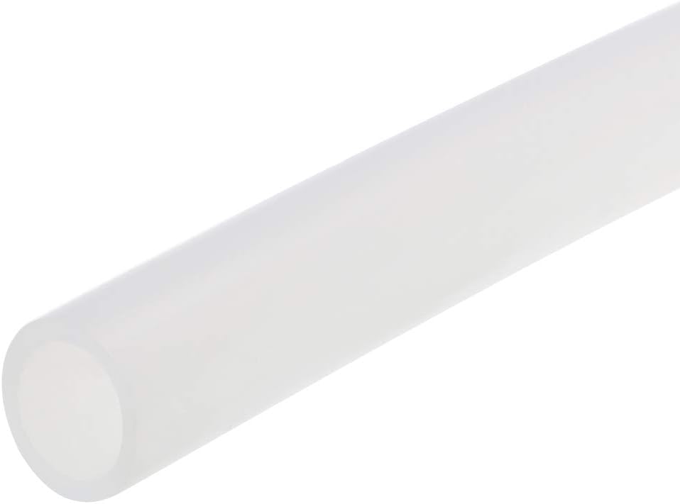 Silicone Tubing, 19mm ID x 25mm OD 1.5m Rubber Tube High Temp for Pump Transfer, White