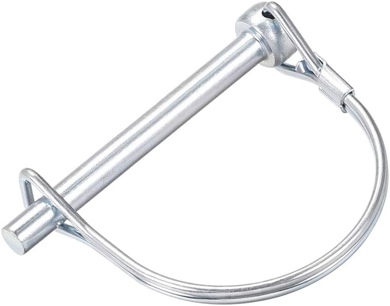 Shaft Locking Pin - 6mm x 60mm Coupler Pin for Farm Trailers Wagons Lawn Garden in Arch Round