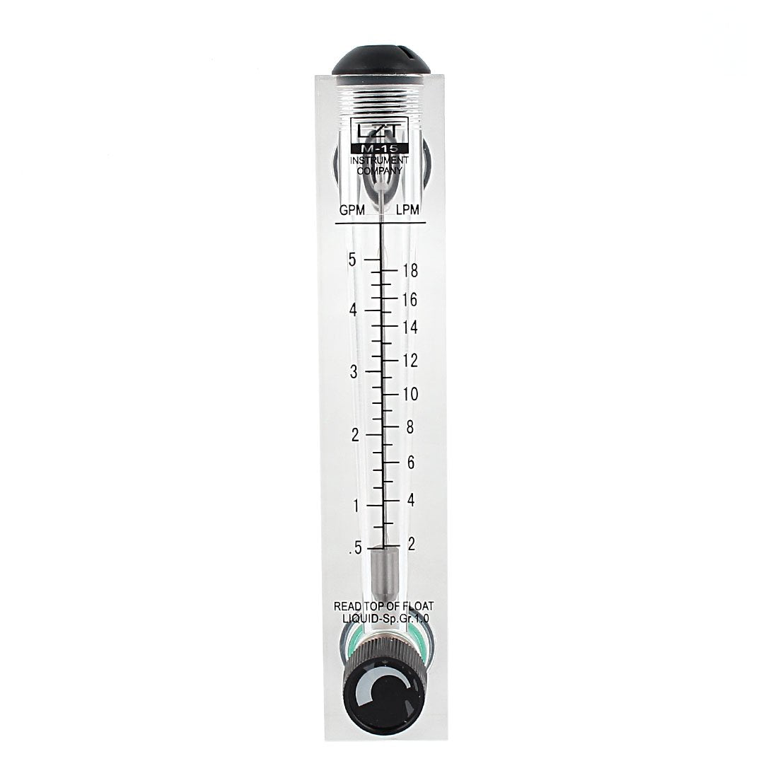 a15112000ux0004 Adjustable Knob 0.5-5GPM 2-18LPM Water Flow Meter Panel Type Flowmeter