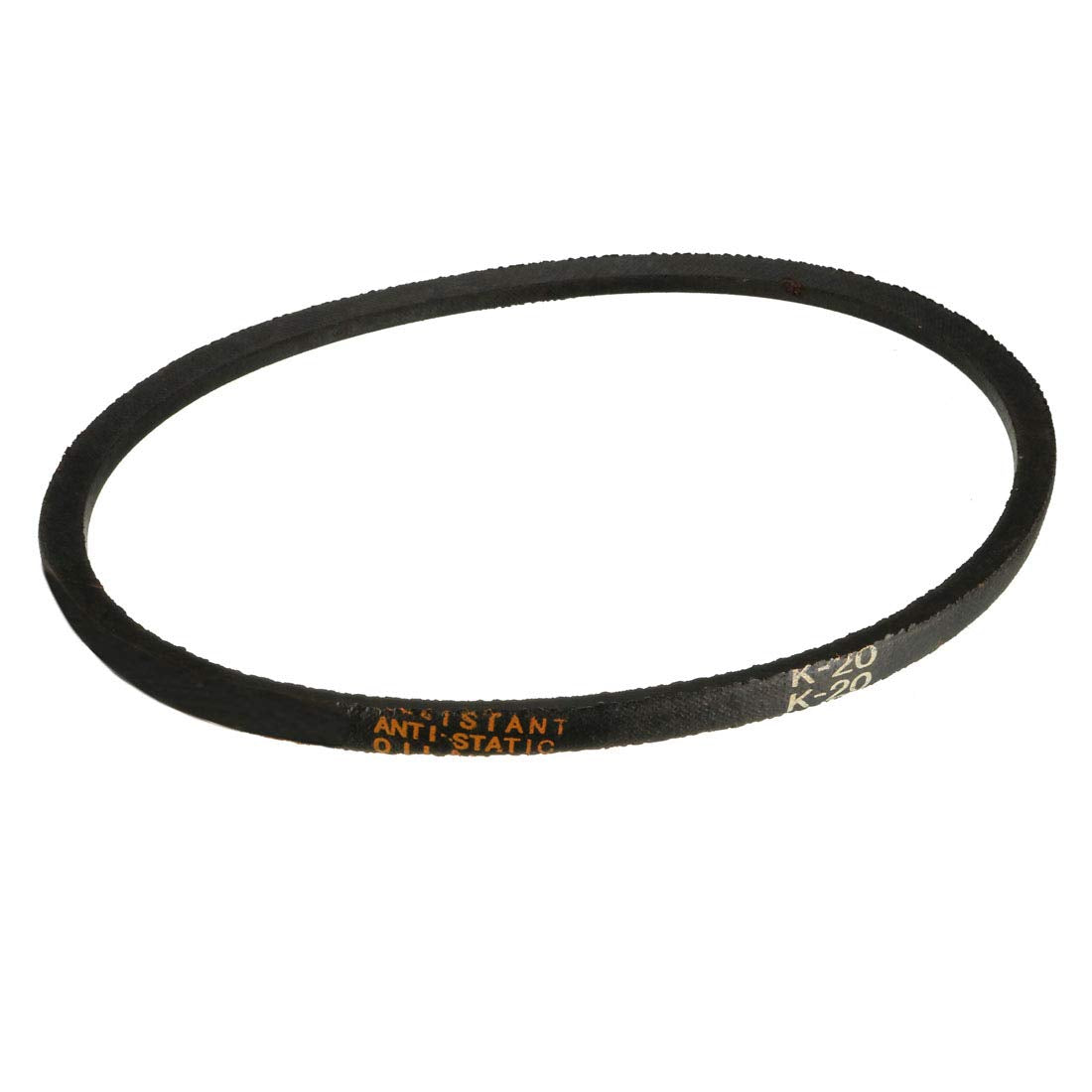 K-20 V Belt Machine Transmission Rubber, Black Replacement Drive Belt 20 inch Pitch Girth 8mm Width 6mm Height JIS Standard
