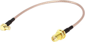 MCX Male to SMA Female RG316 Low Loss Pigtail Adapter Cable 21cm/8.3inch