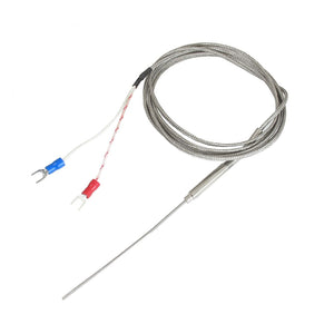 a12100600ux0244 J Type 90mm x 1.5mm Temperature Controller Earth Thermocouple Probe 2M