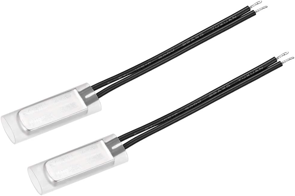KSD9700 Thermostat, 65℃ Normally Close Temperature Switch Thermal Switch, N.C 5A Metal Temperature Controller 2pcs