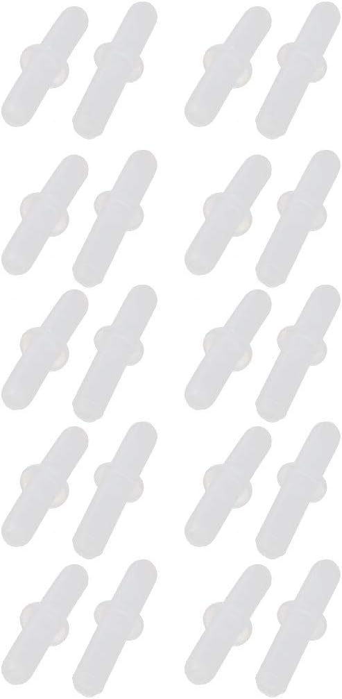 20pcs 3mm ID 5mm OD Flexible Straight PVC Connector for Hose Oxygen Pipe