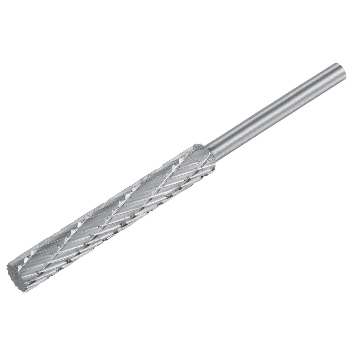 Tungsten Carbide Rotary Files 1/8" 3mm Shank, 1/5"x1-3/8" 5mmx35mm Cutting Double Cut Cylinder Grinding Cutter Tools for Wood Soft Metal Polishing Carving